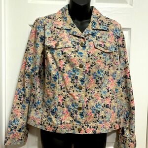 Christopher & Banks boho floral jacket excellent condition